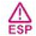 Electronic stability control system warning light (ESP) warning lamp icon