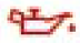 Engine oil pressure warning lamp icon