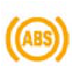 Anti-lock braking system warning lamp (ABS) warning lamp icon