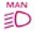 Automatic switching on of the lights deactivation indicator light warning lamp icon