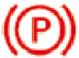 Parking brake warning lamp warning lamp icon
