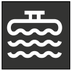 Low coolant level warning light warning lamp icon