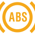 Anti-lock Braking System (ABS) warning lamp icon