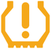 Under-inflation warning lamp icon