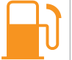 Low fuel level (ICE, MHEV or PHEV) warning lamp icon