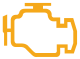 Engine autodiagnosis system warning lamp icon