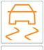 Emergency brake malfunction (with electric parking brake) warning lamp icon