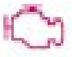 Engine diagnostics warning light warning lamp icon