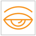Driver Attention Warning by Camera (Distraction detection) warning lamp icon