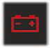 Battery charge warning lamp warning lamp icon