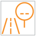 Traffic signs Recognition warning lamp icon