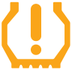 Under-inflation warning lamp icon