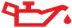 Engine oil pressure warning lamp icon