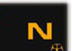 "Neutral" indicator warning lamp icon