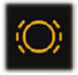 Front brake pad wear warning lamp warning lamp icon