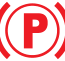 Parking brake warning lamp icon
