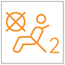 Front passenger airbag (OFF) warning lamp icon