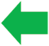 Left-hand direction indicato r warning lamp icon