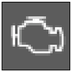 Engine diagnostics warning light warning lamp icon