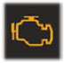 Emission control system warning lamp warning lamp icon