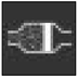 Clogging of the particulate emission filter warning light (diesel engine) warning lamp icon