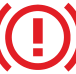 Electric parking brake warning lamp icon
