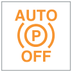 Automatic functions of the electric parking brake (OFF) warning lamp icon