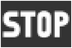 Central (STOP) warning light warning lamp icon