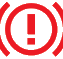 Braking warning lamp icon