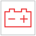 12 V battery charge warning lamp icon
