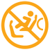 Passenger airbag system warning lamp icon