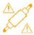 Electronically controlled suspension fault warning lamp warning lamp icon