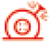 Punctured wheel warning lamp icon