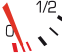 Low fuel level warning lamp icon