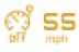 Speed limiter warning lamp icon