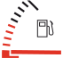 Low fuel level warning lamp icon