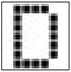 Automatic gearbox display: selector positions warning lamp icon