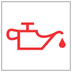 Engine oil pressure (ICE, MHEV or PHEV) warning lamp icon