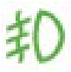 Front fog lamps warning lamp icon