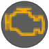 Engine diagnostics warning light warning lamp icon