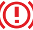 Parking brake warning lamp icon