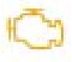 Engine autodiagnostics system warning lamp icon