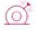 Punctured tyre warning light warning lamp icon