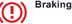 Braking warning lamp icon