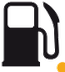 Low fuel level warning lamp icon