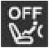 Passenger air bag disarmed indicator light warning lamp icon