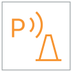 Parking sensors warning lamp icon