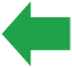 Left-hand direction indicato r warning lamp icon