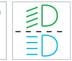 Automatic headlight dipping warning lamp icon