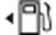 Low fuel level warning lamp icon